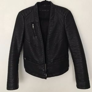 Zara faux leather jacket